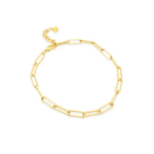 Paperclip Chain Anklet - CZAKB1003Y