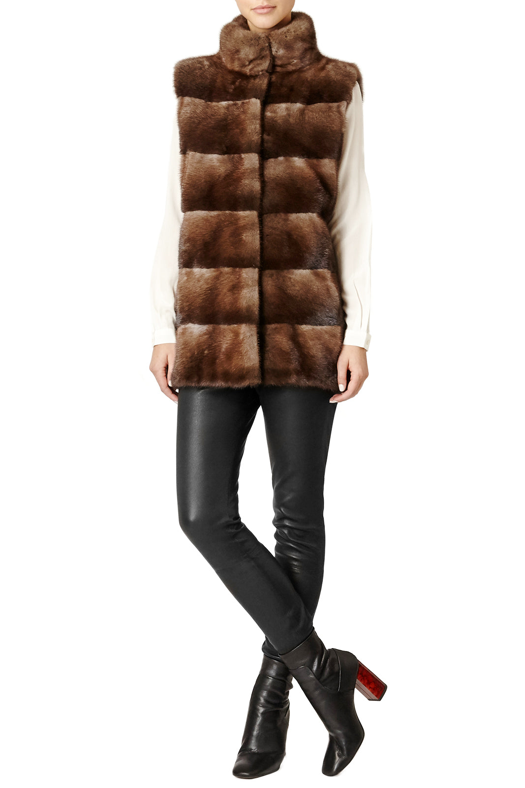 mink fur vest