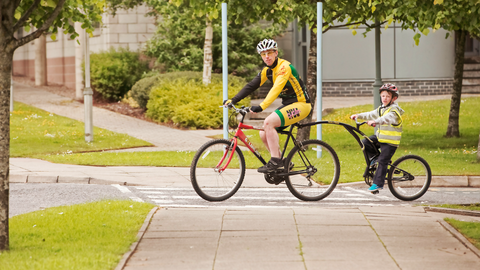 integrate family time and cycling