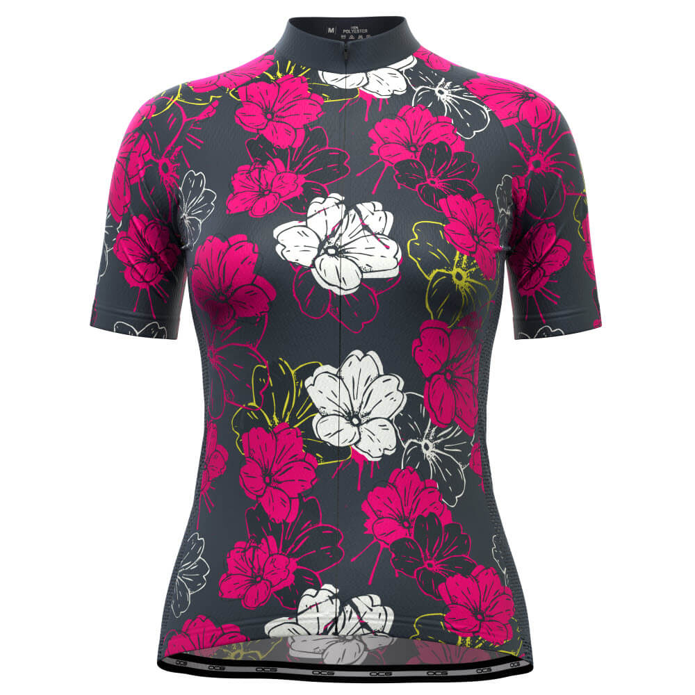 floral cycling jersey