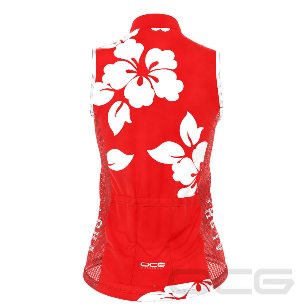 Women's Hawaiian Aloha Floral Sleeveless Cycling Jersey only $39.99 ...