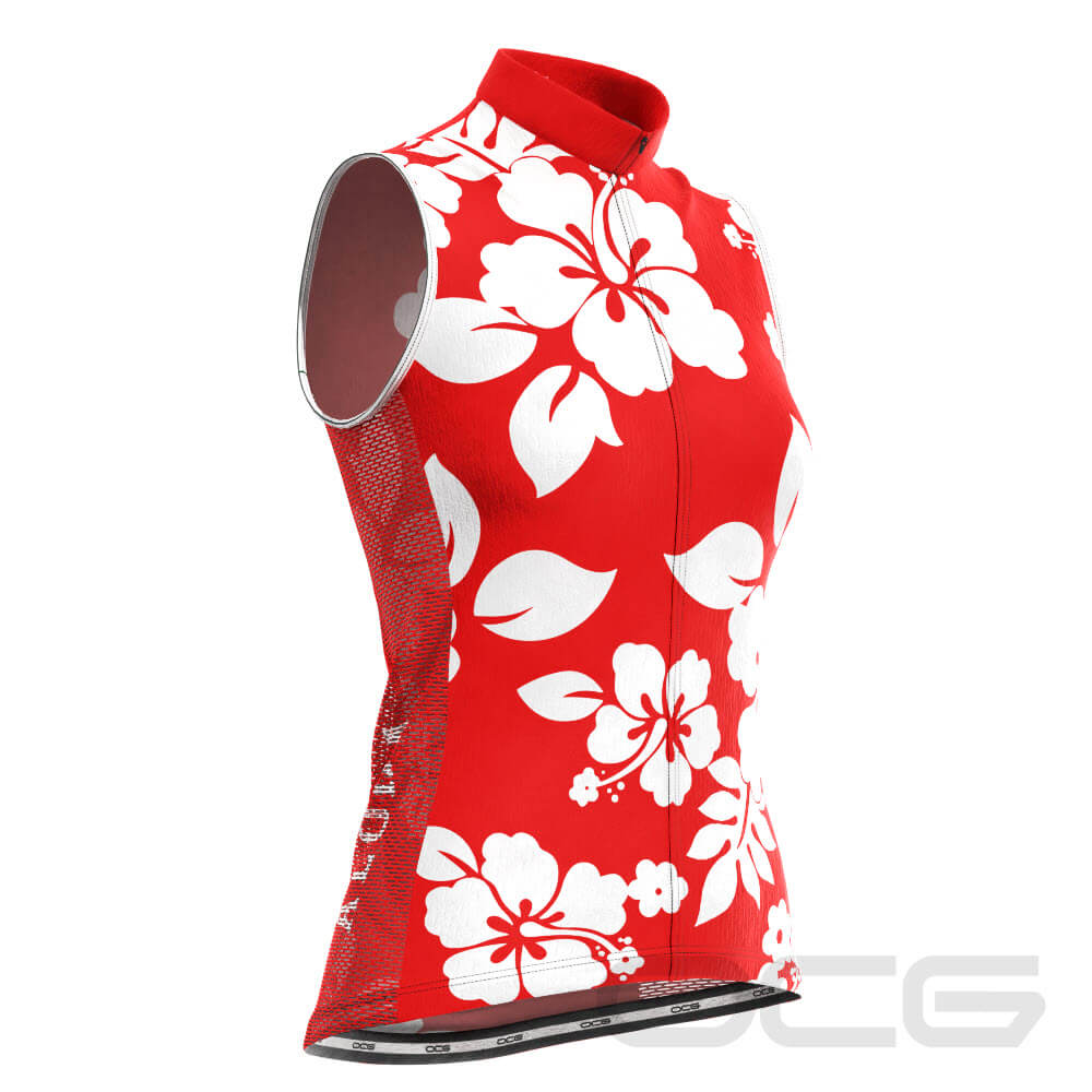 Women's Hawaiian Aloha Floral Sleeveless Cycling Jersey only $39.99 ...