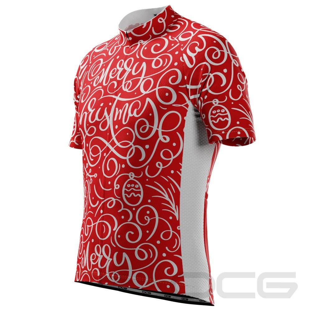 Men's Christmas Swirl Short Sleeve Cycling Jersey only $54.99 ...