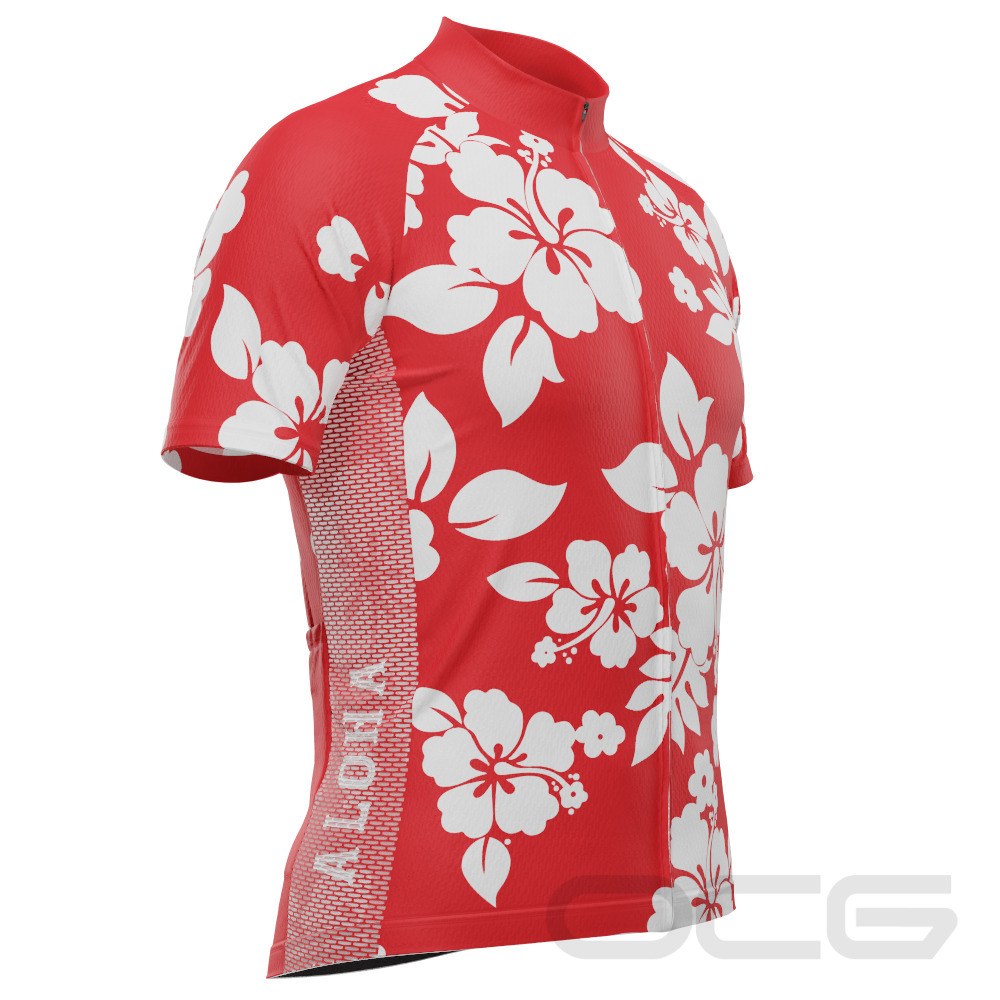 Men's Hawaiian Shirt Aloha Floral Cycling Jersey only $49.99 - – Online ...