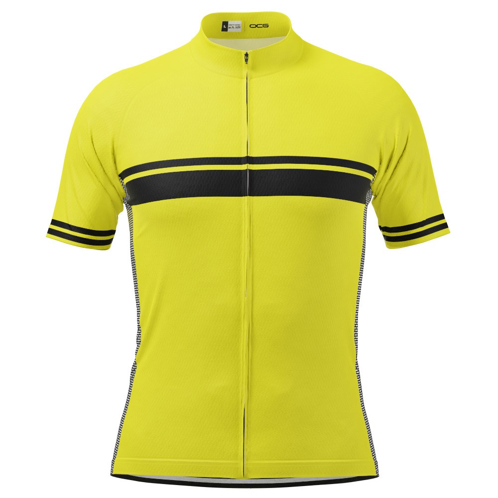 mens yellow cycling jersey