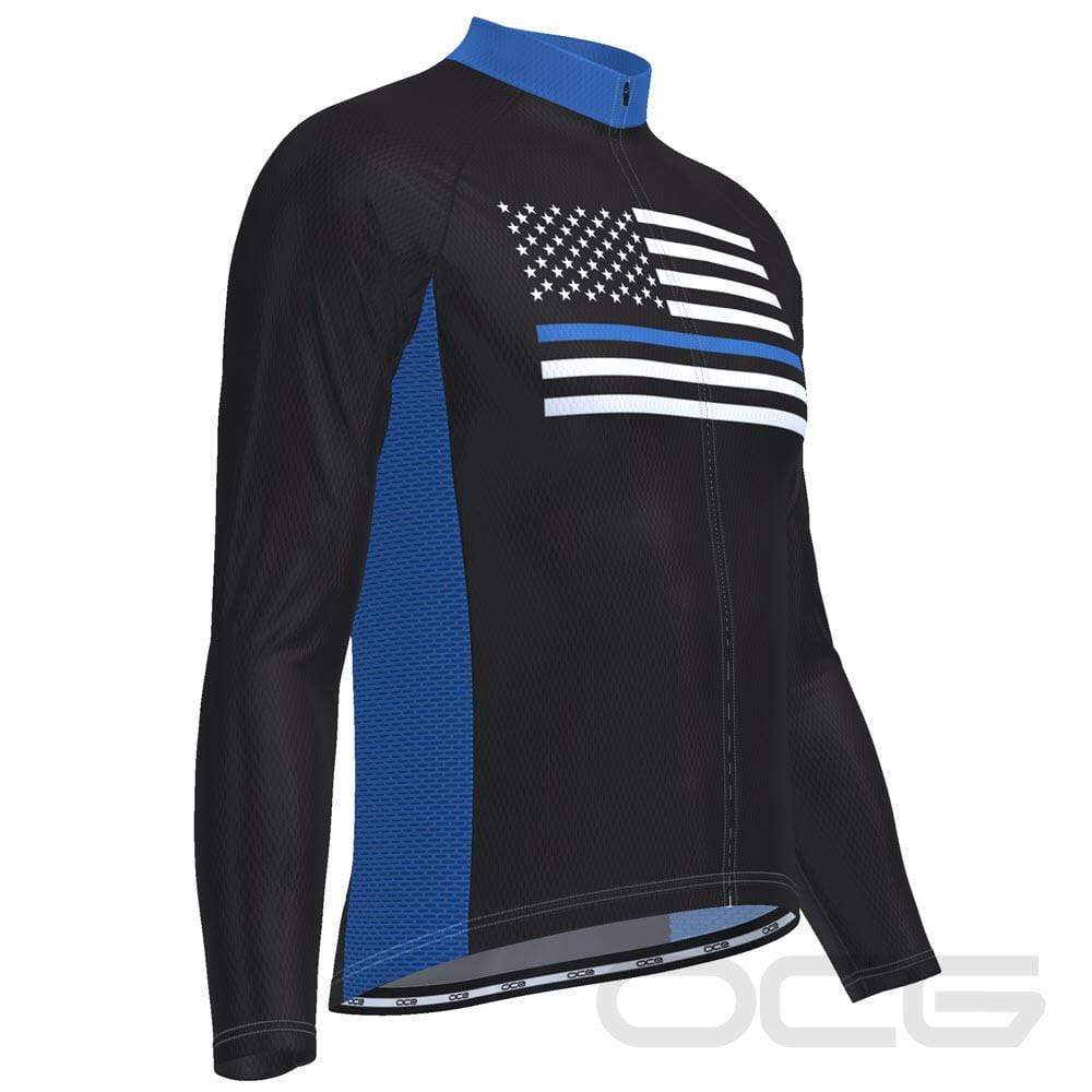 thin blue line cycling jersey