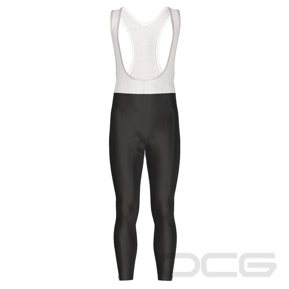 Download Men's Plain Black Full Length Cycling Bib Tights - Online ...