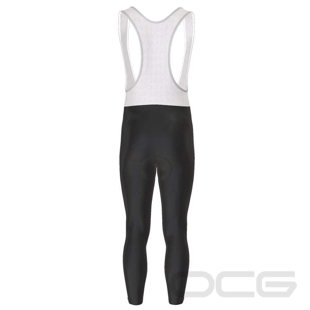 Download Men's Plain Black Full Length Cycling Bib Tights - Online ...