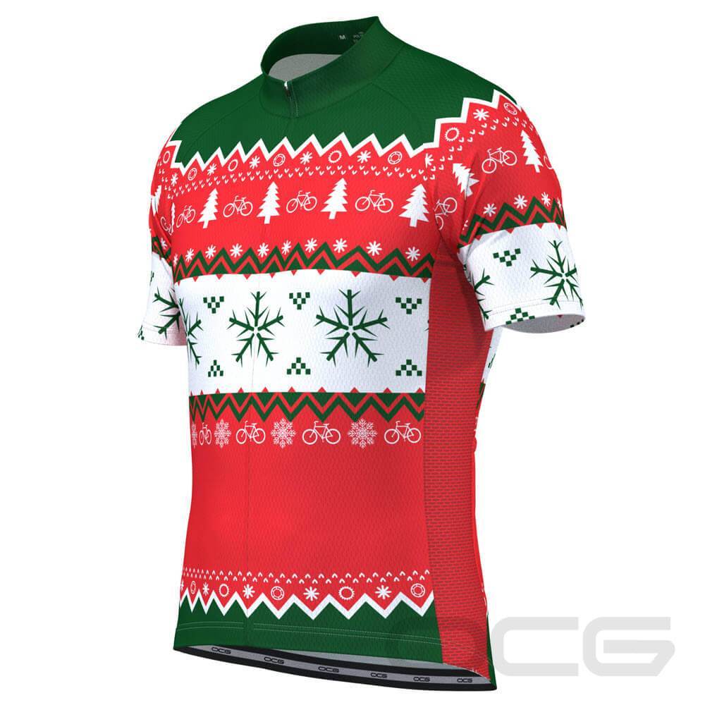 ugly christmas cycling jersey