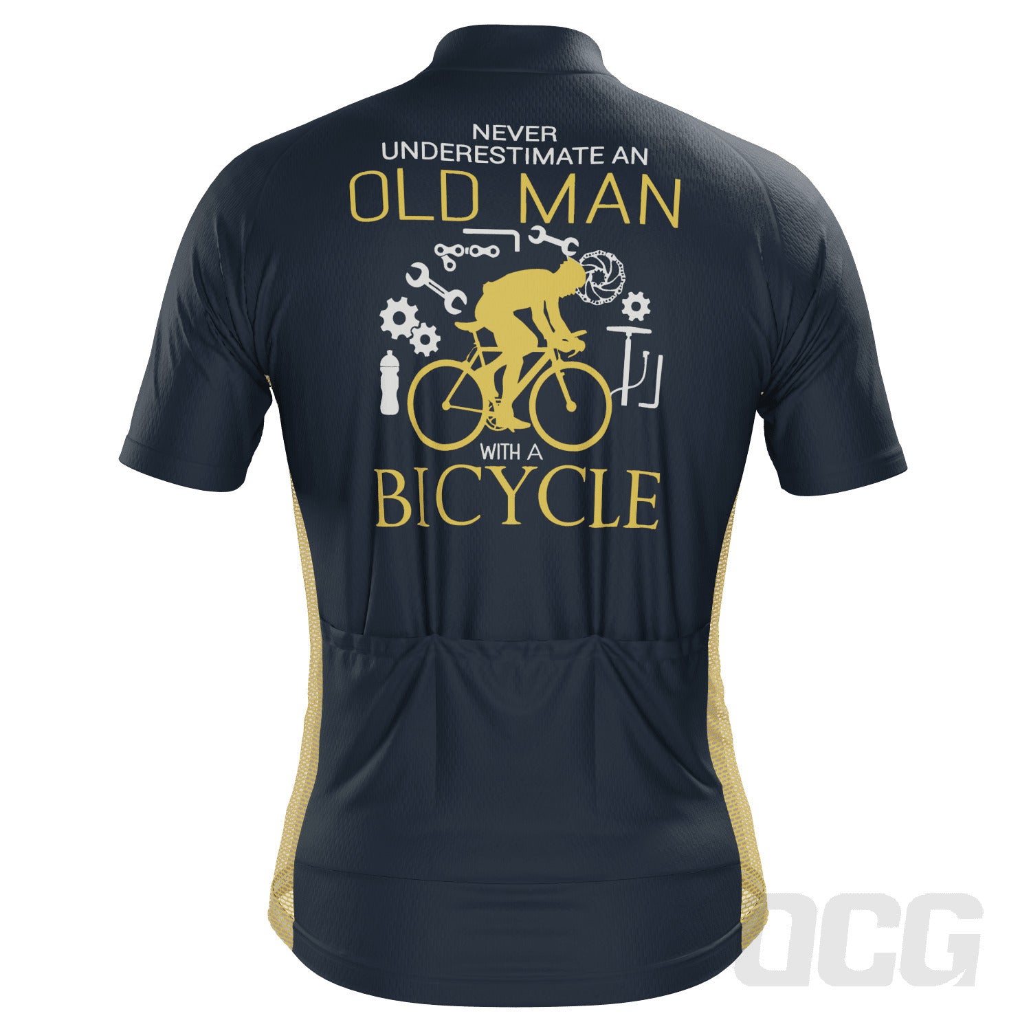 old man on a bicycle jersey