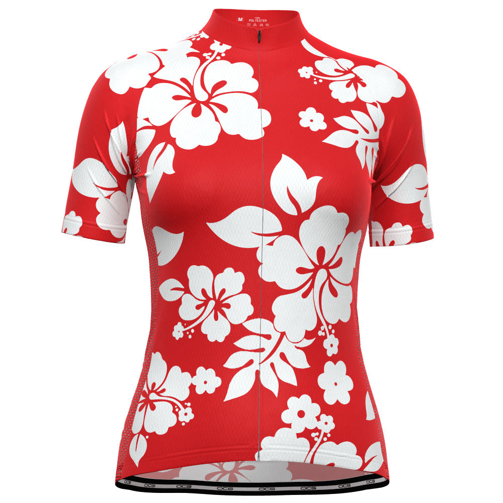 womens floral cycling jersey