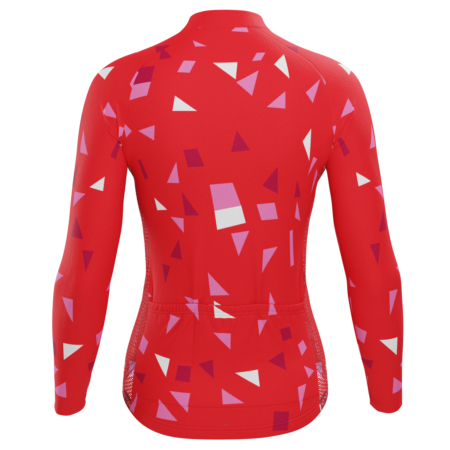 Womens Confetti Red Long Sleeve Cycling Jersey Online Cycling Gear