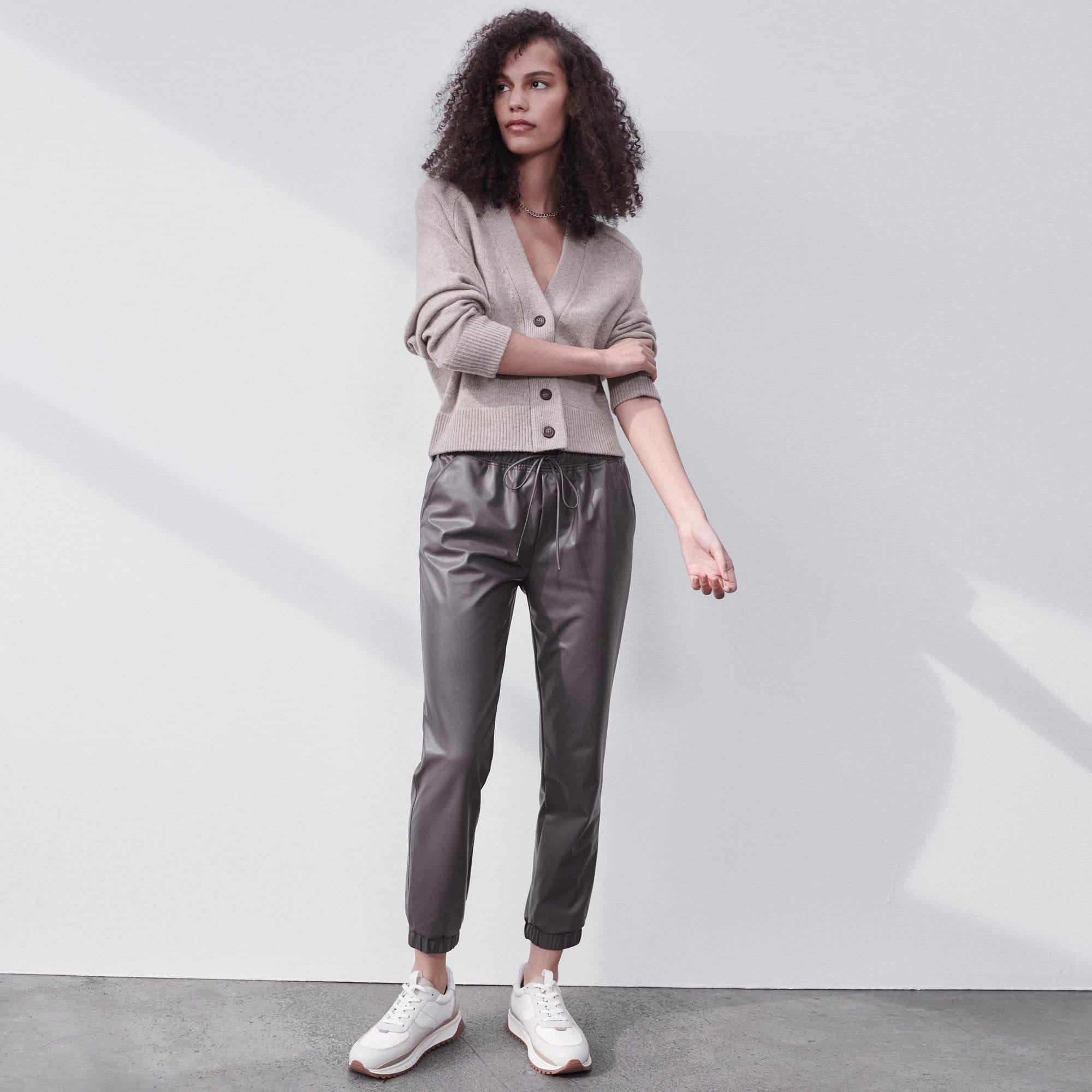 Vegan Leather Jogger