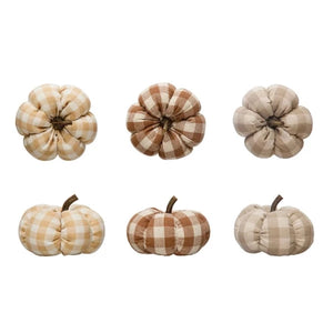 Check Fabric Pumpkin - Urban Posh Boutique