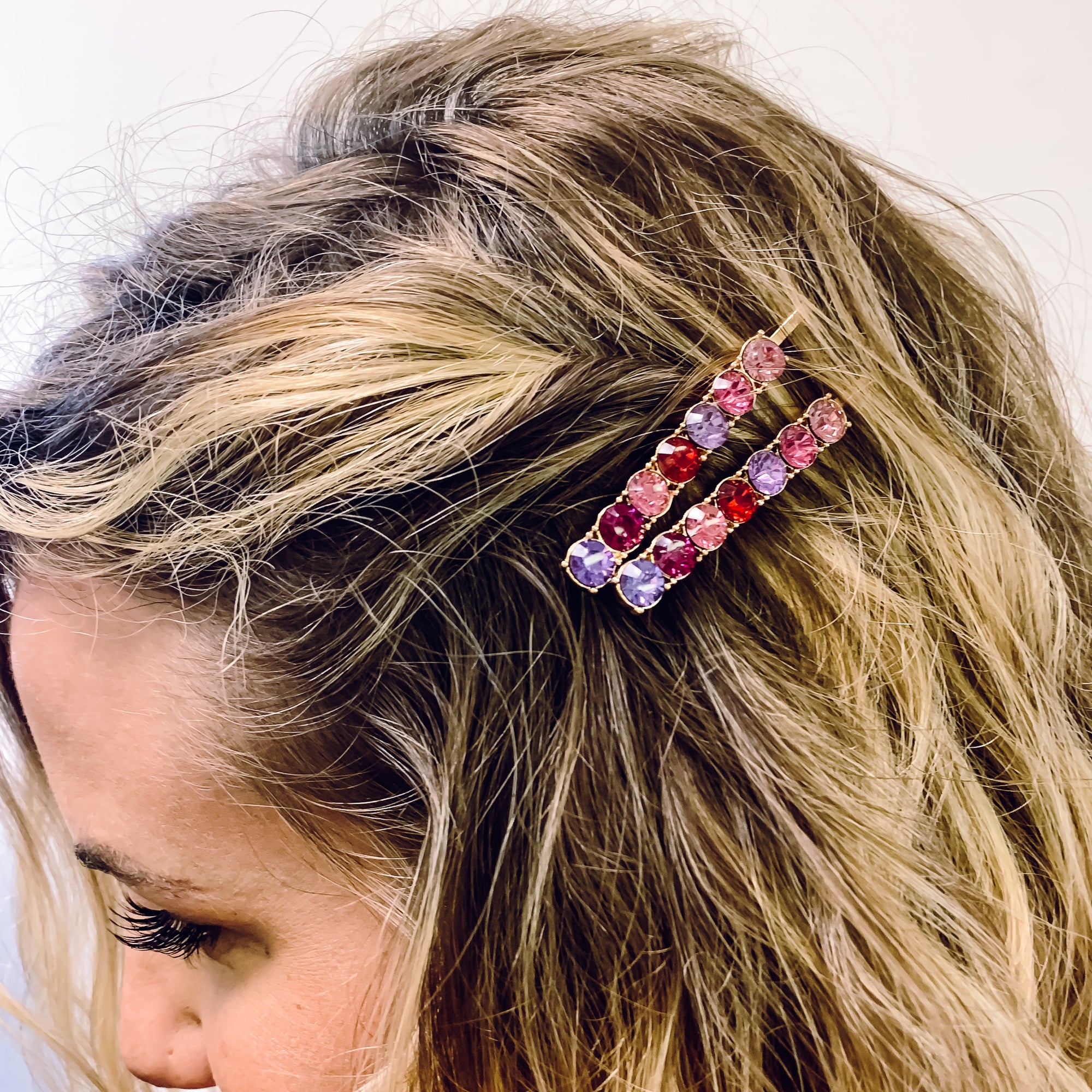 jeweled hair clips