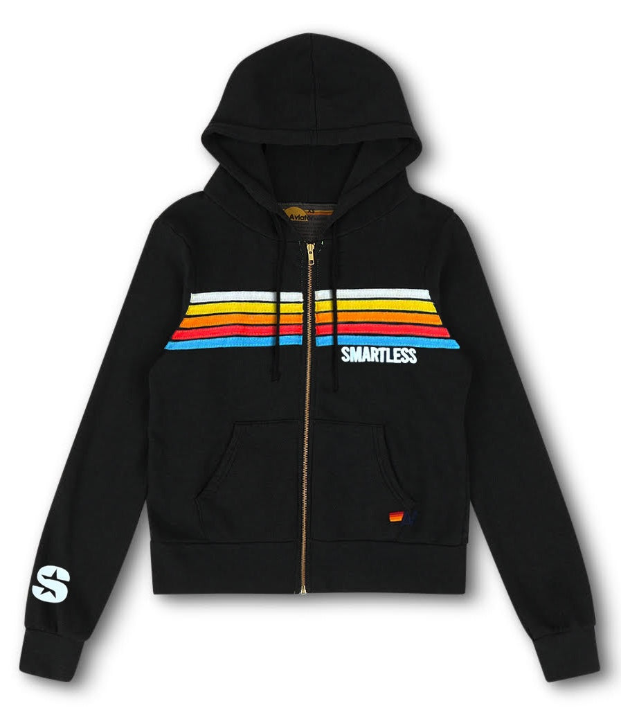 SmartLess x Aviator Nation®: 5 Stripe Zip Hoodie - PodSwag product image