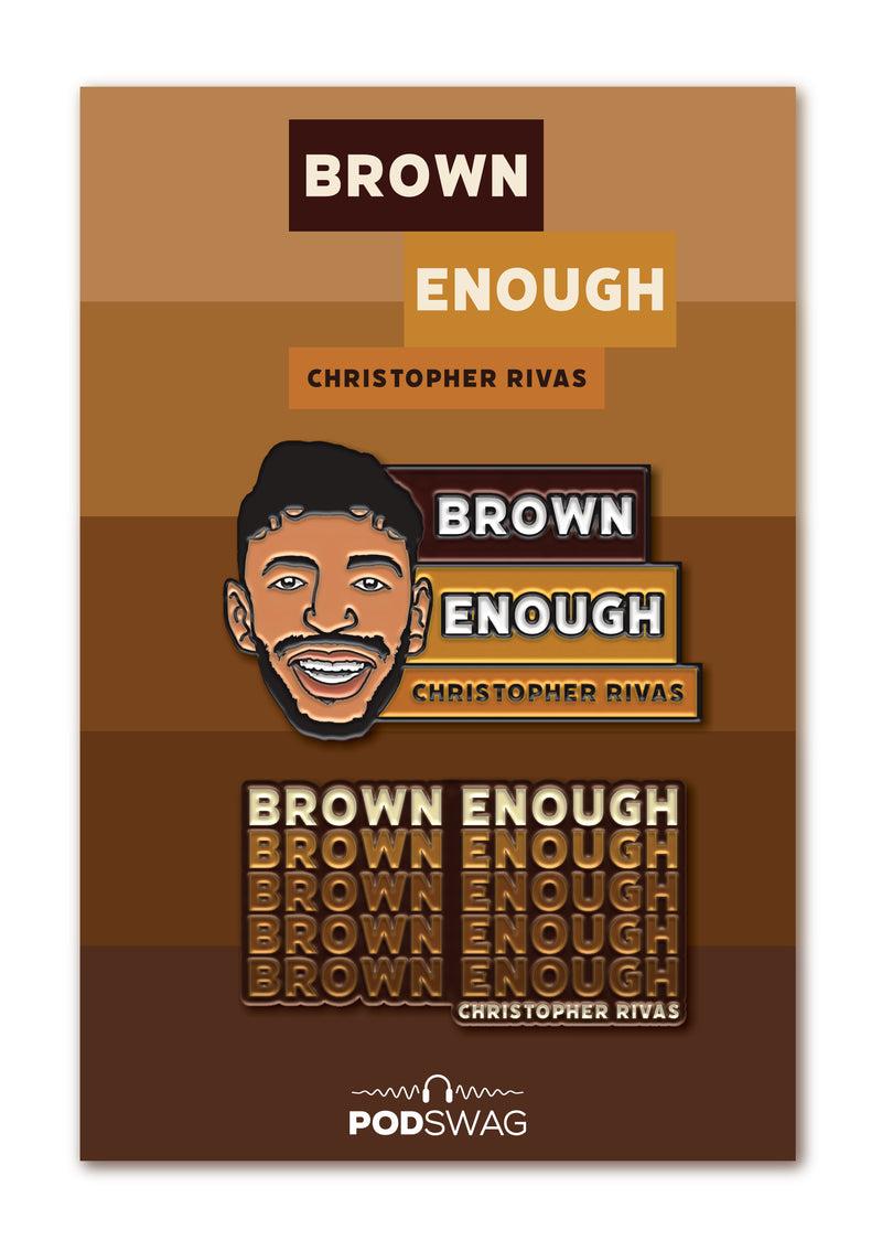 Brown Enough: Enamel Pin Set