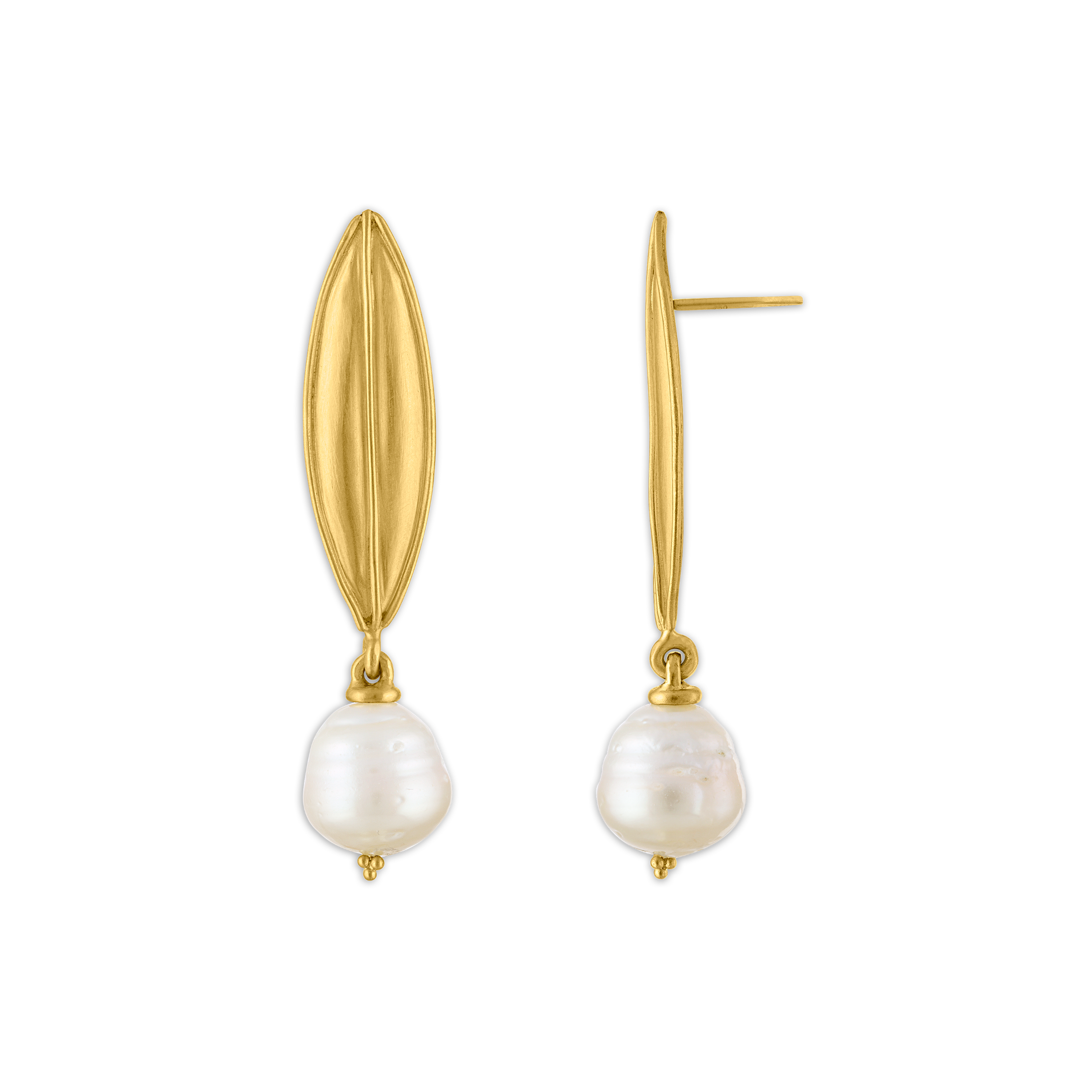 South Sea Pearl Hoop and Hook Earrings