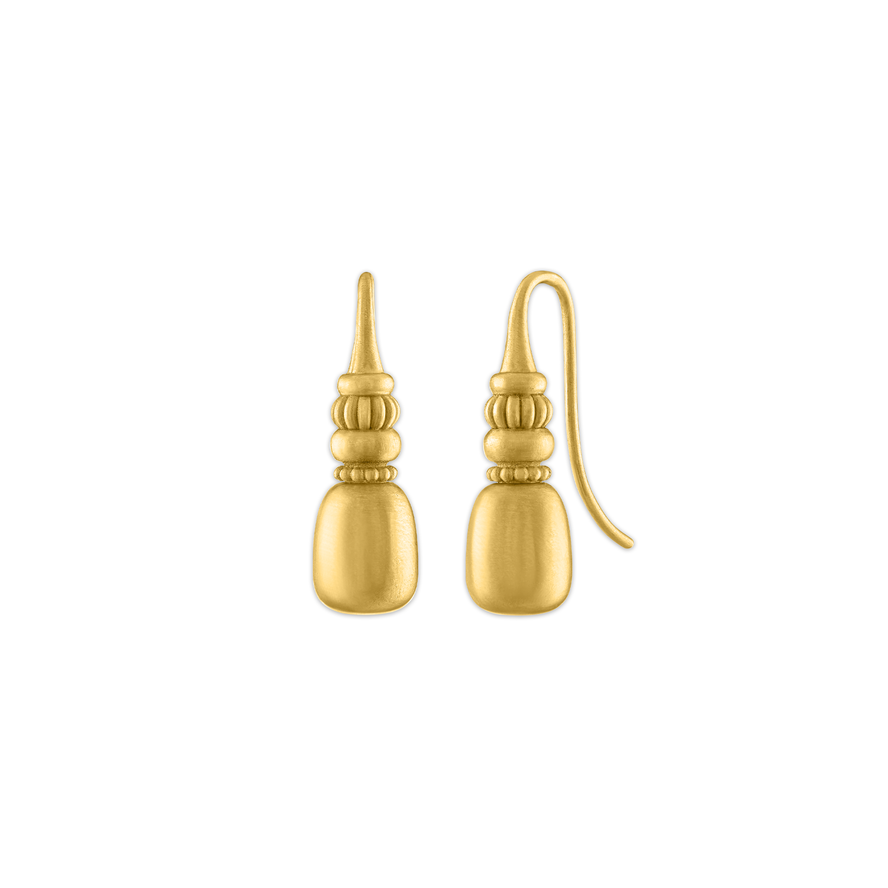 Oval Chorda Hook Earrings