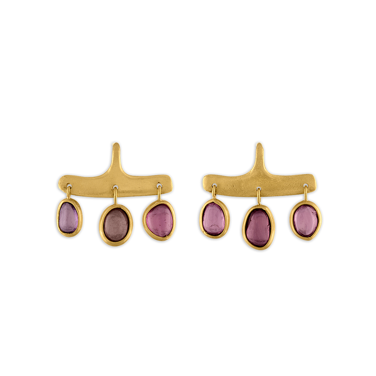 Rose Sapphire Syca Earrings