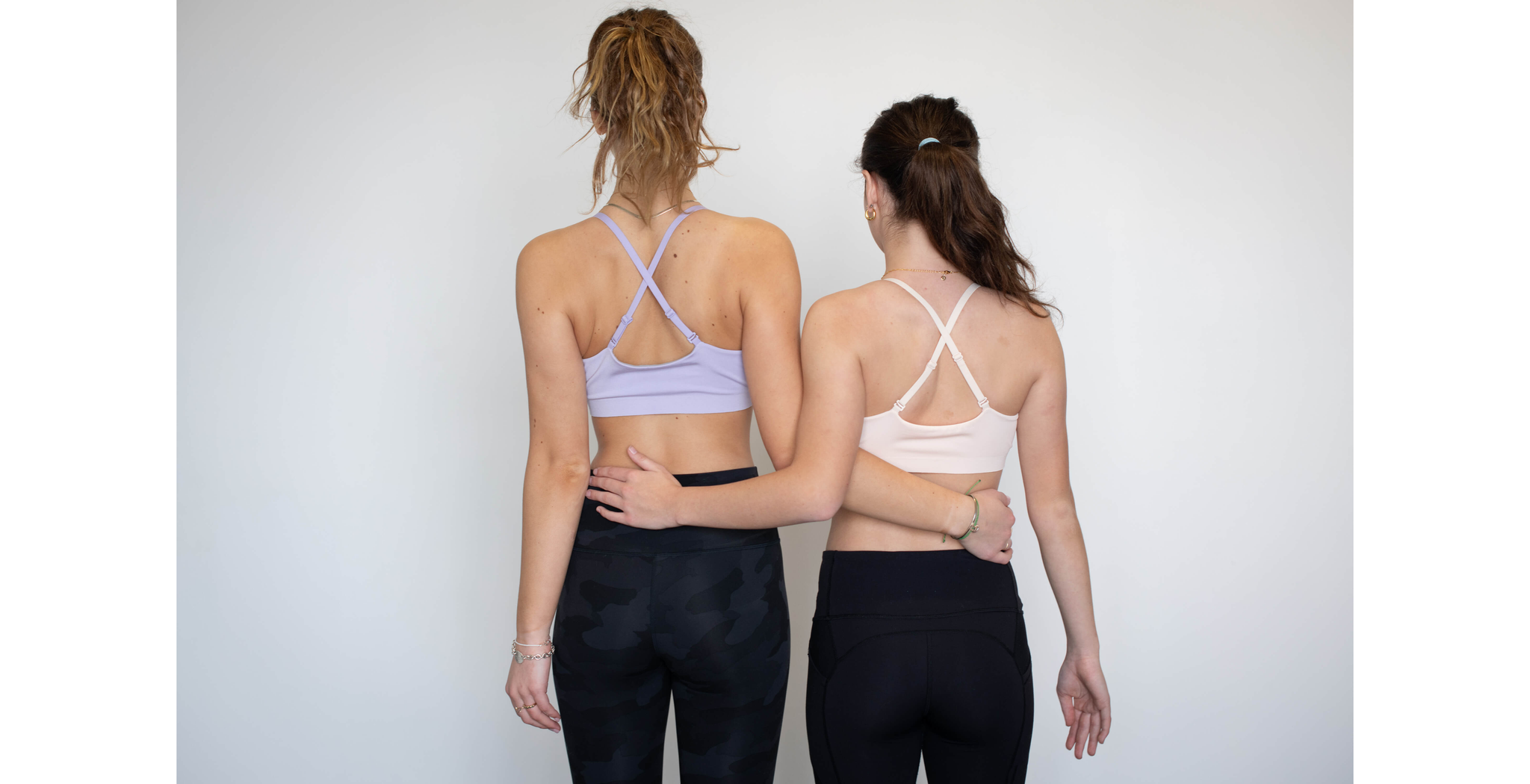 Teen girls wearing Active Bras by Bleuet.