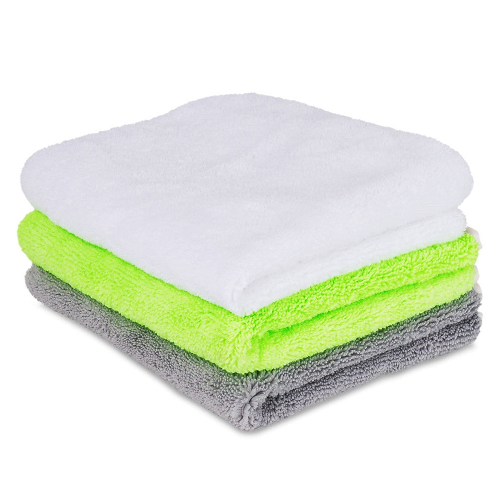 5/20Pcs Soft Blue Thin Car Wash Microfiber Towels Drying Cloth Hemming Wash  Towel Water Suction Polishing Car Cleaning Tools