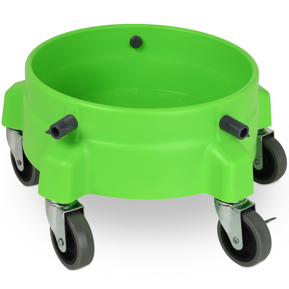 Liquid X Bucket Dolly Lime Green - 3&amp;quot; Casters