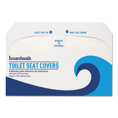 Premium Half-Fold Toilet Seat Covers (5000/Case)-Boardwalk-T-Ray Specialties