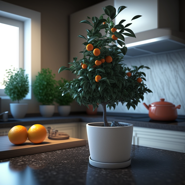 indoor orange tree