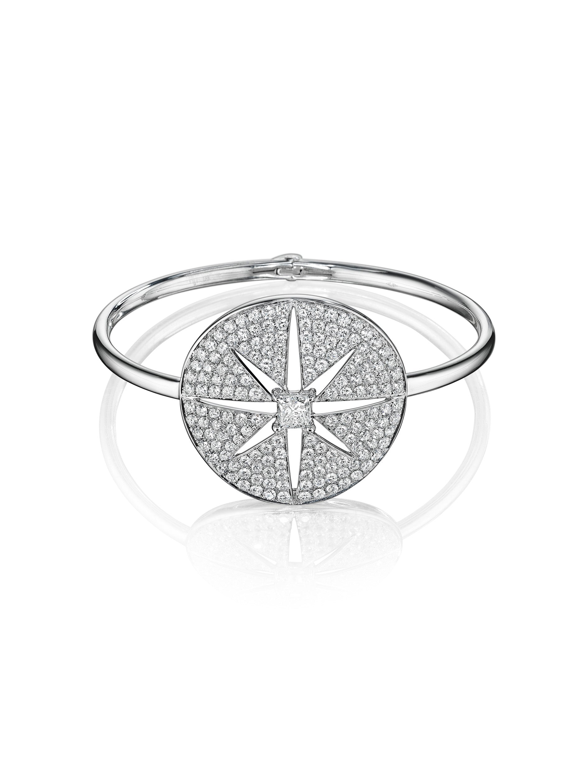 - Starburst Medallion Bangle -