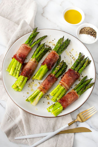 Asparagus and Speck Bundles