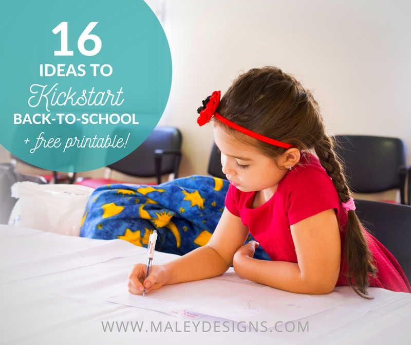 800px x 671px - 16 Ideas to Kickstart Back-to-School + Free Printable | Maley Designs