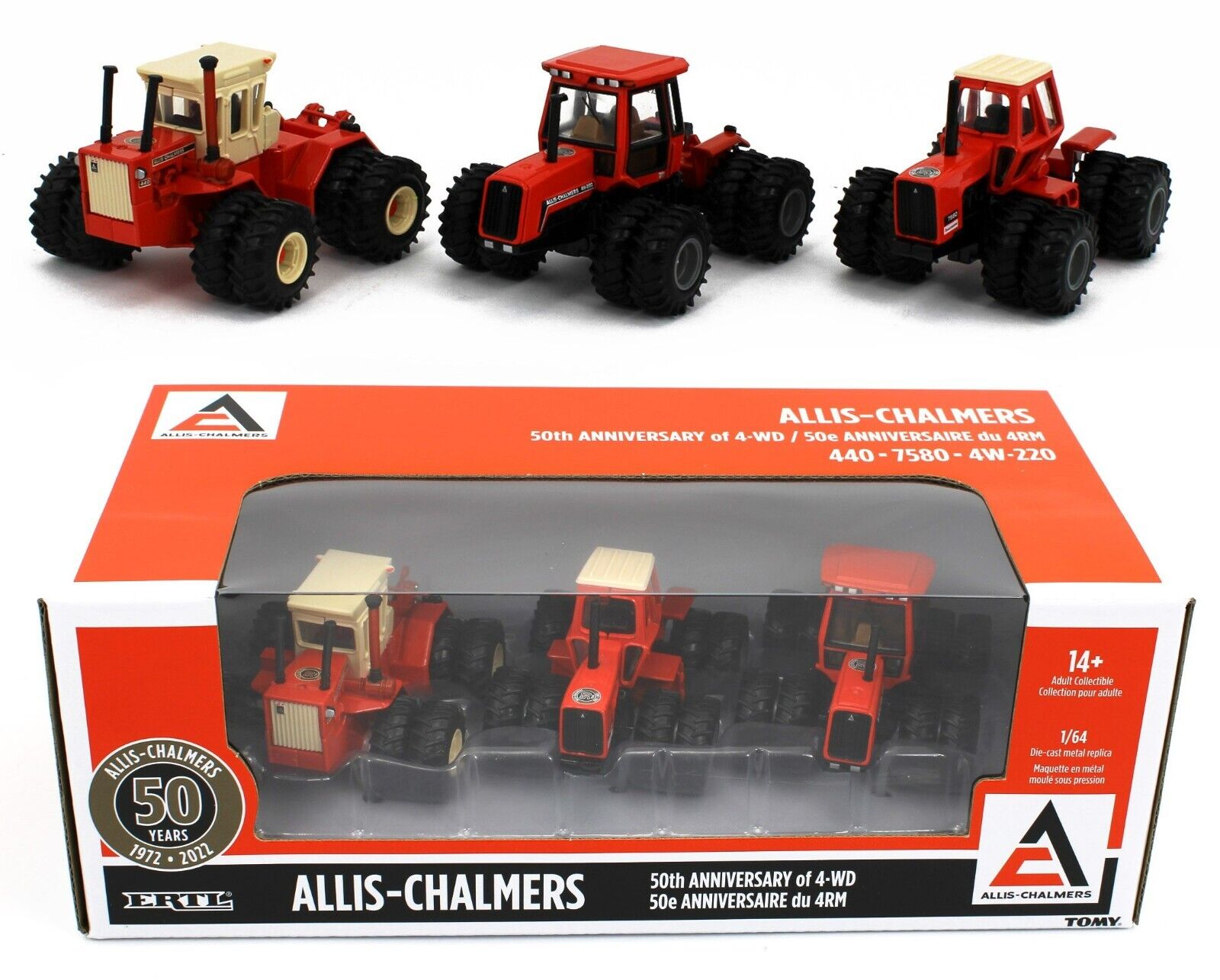 Allis Chalmers 1:16 Scale 1960's AC D17 Tractor Replica - ERTL