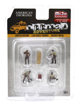 1:64 AMERICAN DIORAMA *DIECAST* 6pc *PUBLIC WORKS* Worker Figure