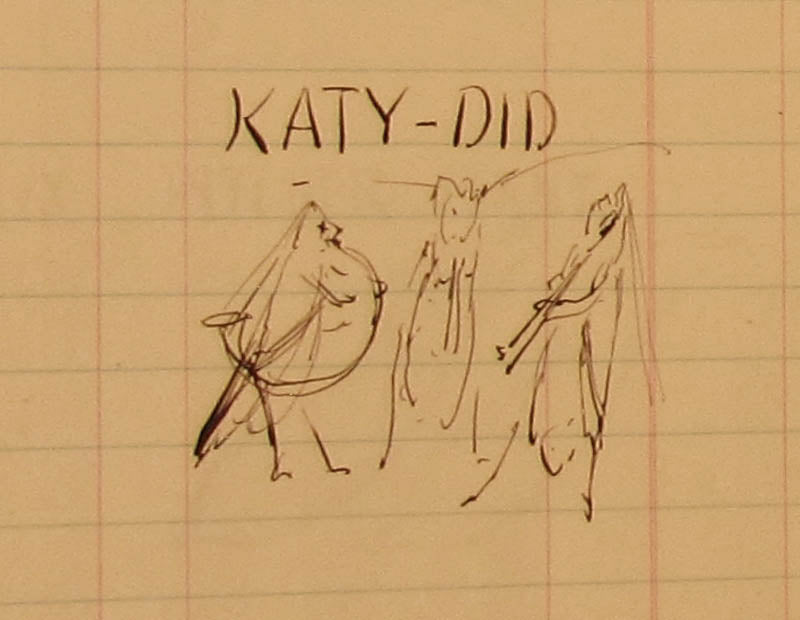Grosjean sketch of the "Katy-Did" band