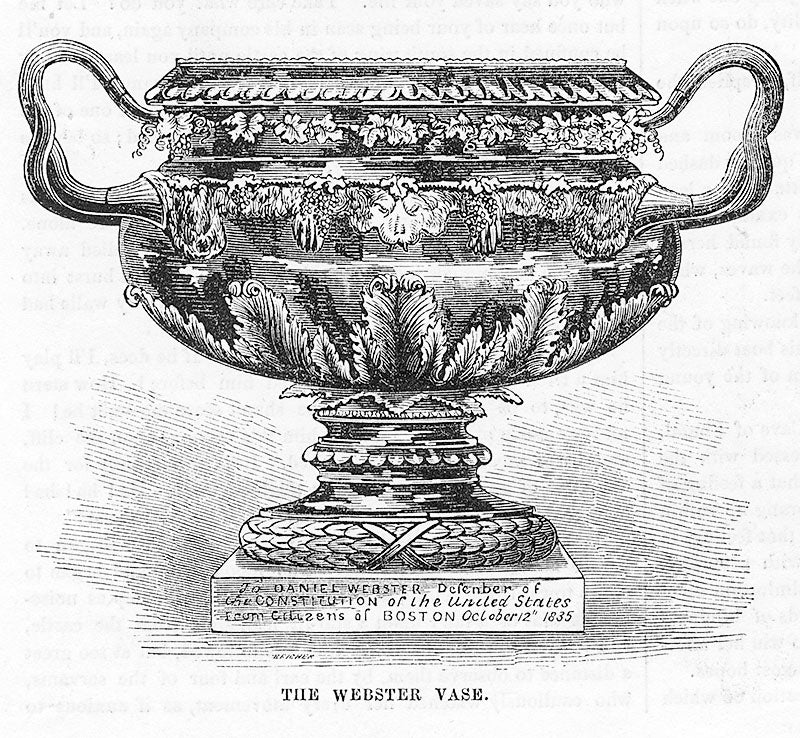 The Webster Vase by Obadiah Rich, 1835