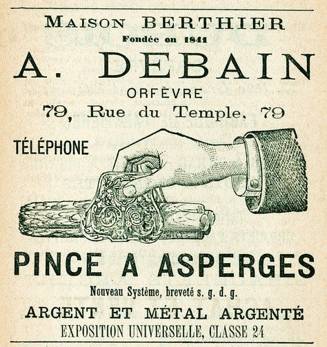 Alphonse Debain French Silver (.950) Asparagus Server, Paris, c. 1900 -  Spencer Marks Ltd