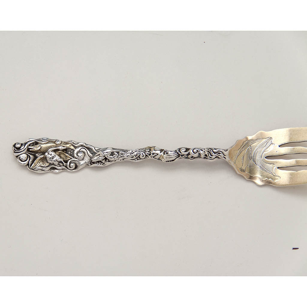 Gorham 'Hizen' Pattern Antique Sterling Silver Salad/ Dessert Forks, P ...