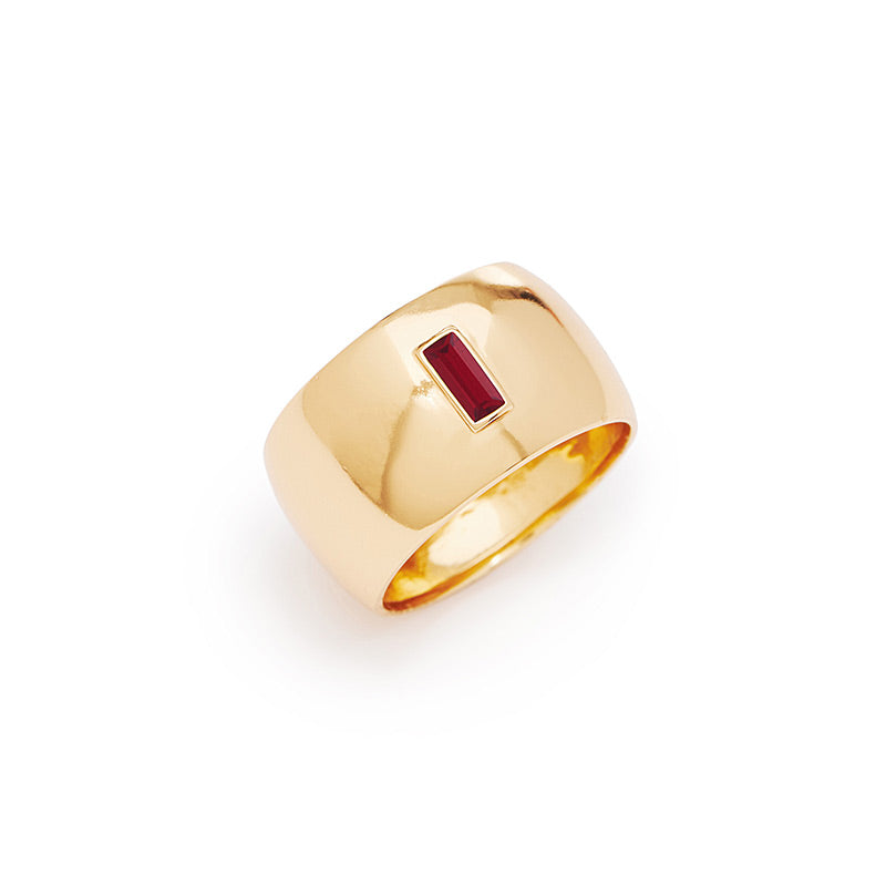 Charlie Ring in Gold with Ruby / SALE