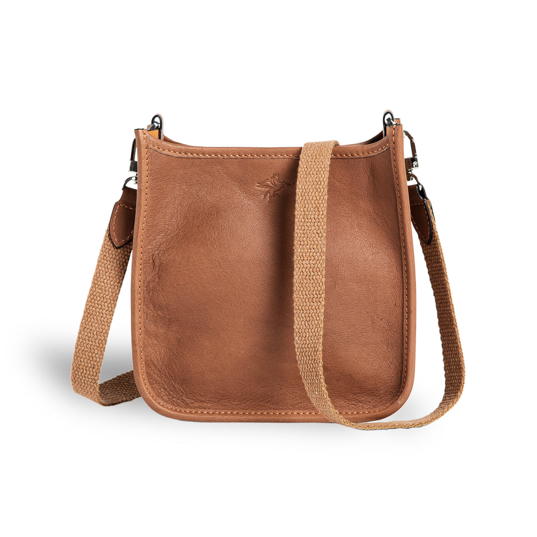 Spring | Hobo Crossbody Bag | Brick Brown w/ Gold Hardware