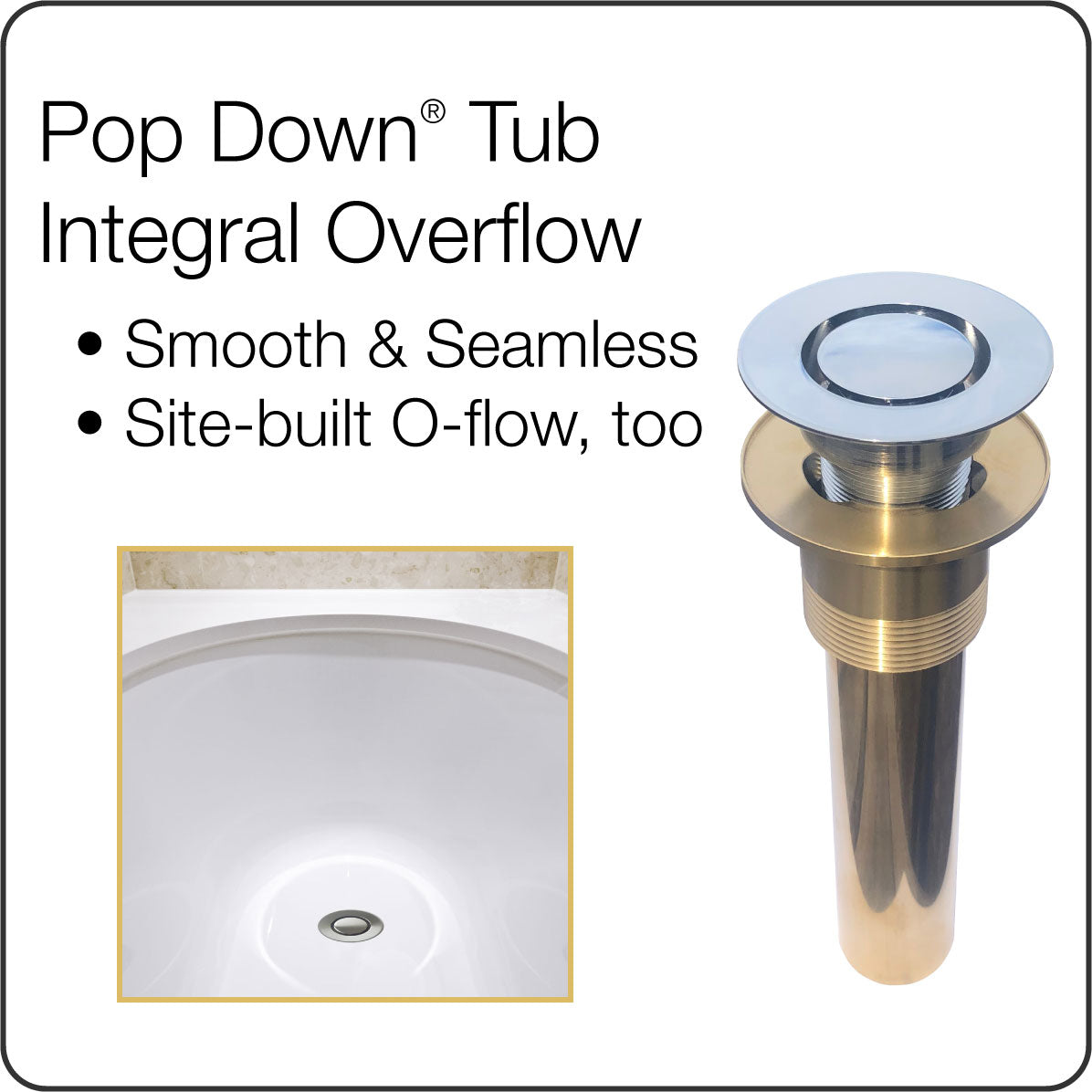 Pop Down Drain vs. Pop Up Drain Graphic
