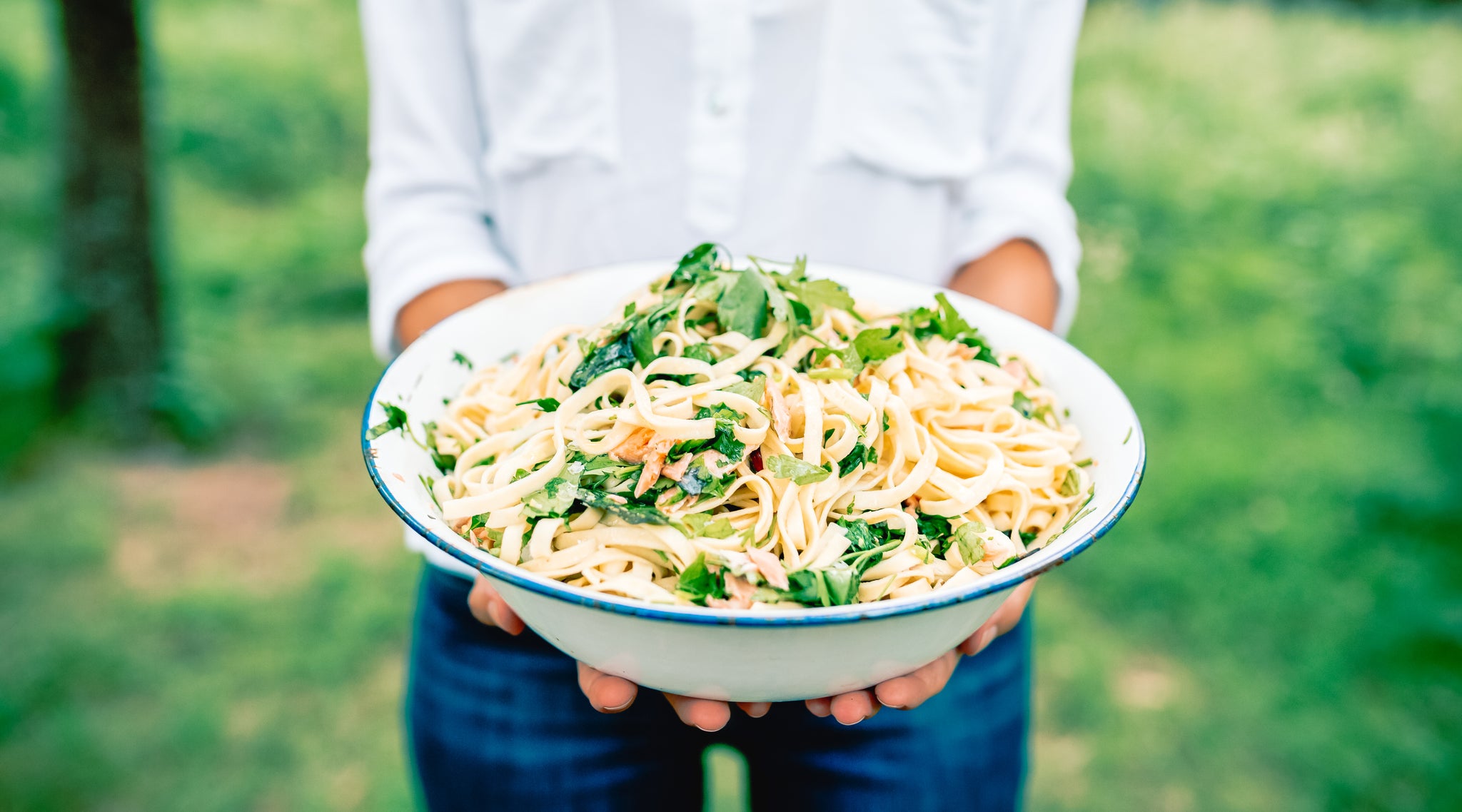 On the Road' Lemony Trout Pasta - Your Food Collective