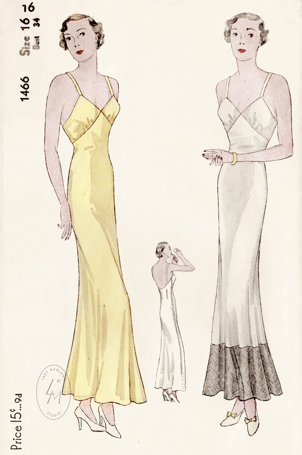 1930s slip dress