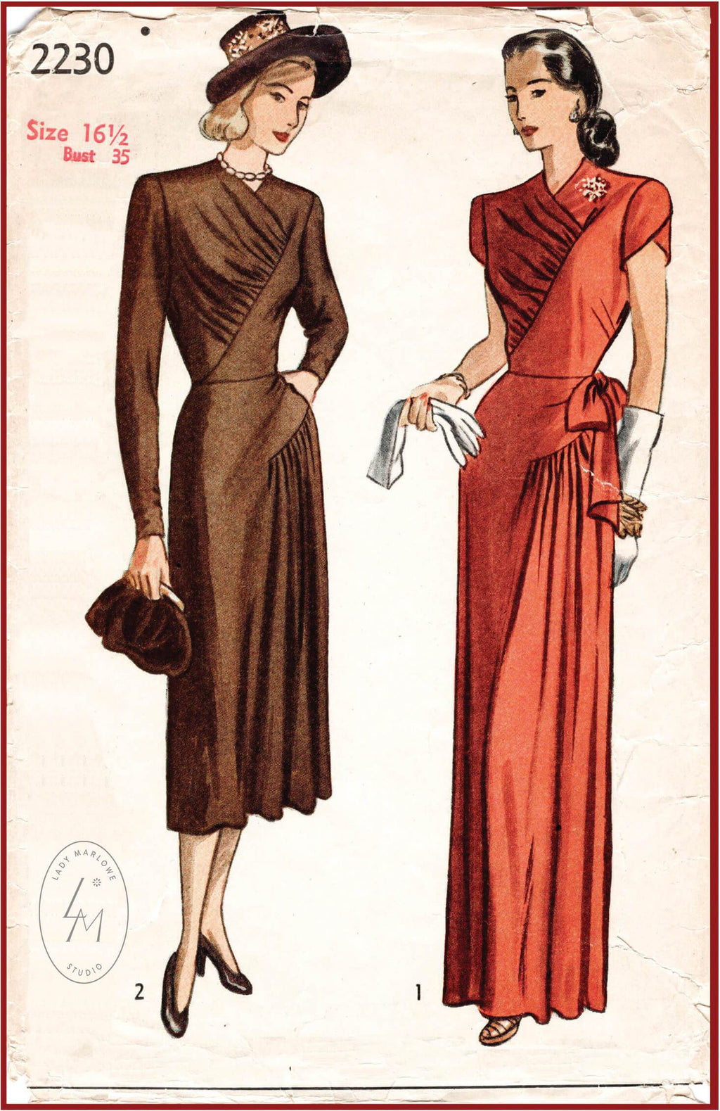 1940 evening gown