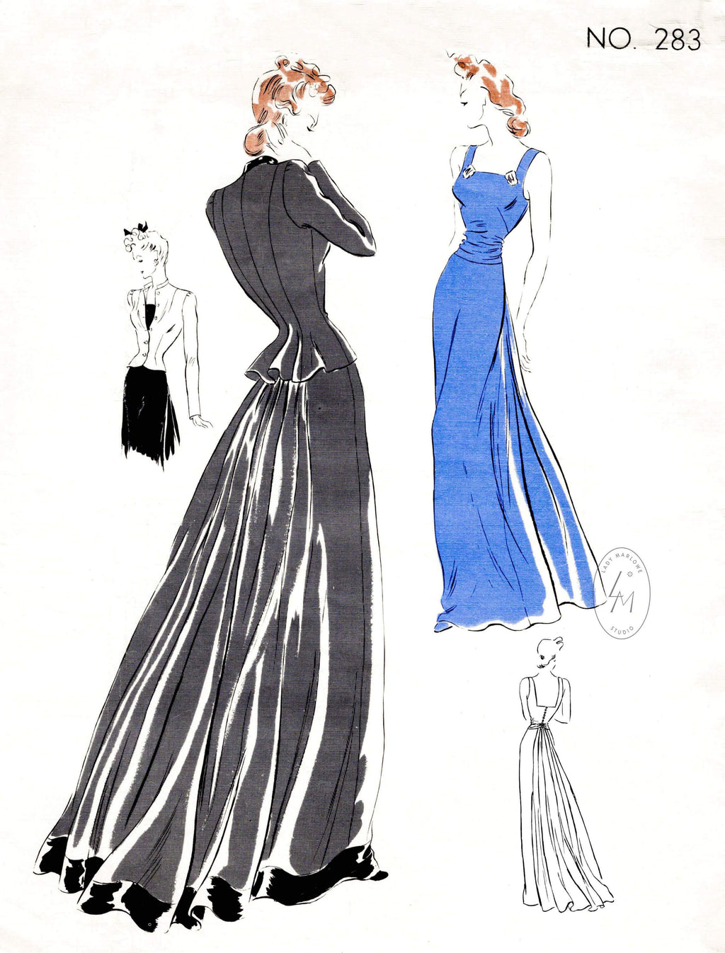 1930s evening dress