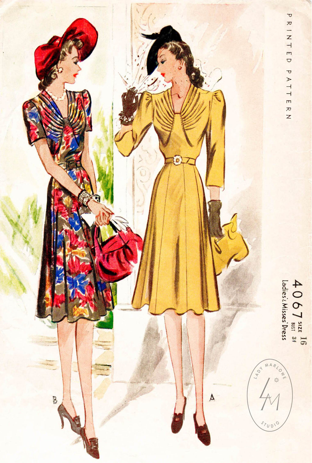 1940 day dress
