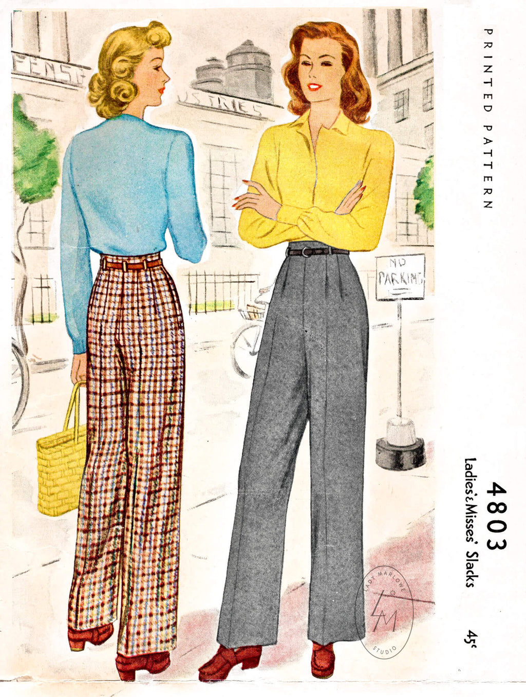 1930s and 1940s style trousers/pants 