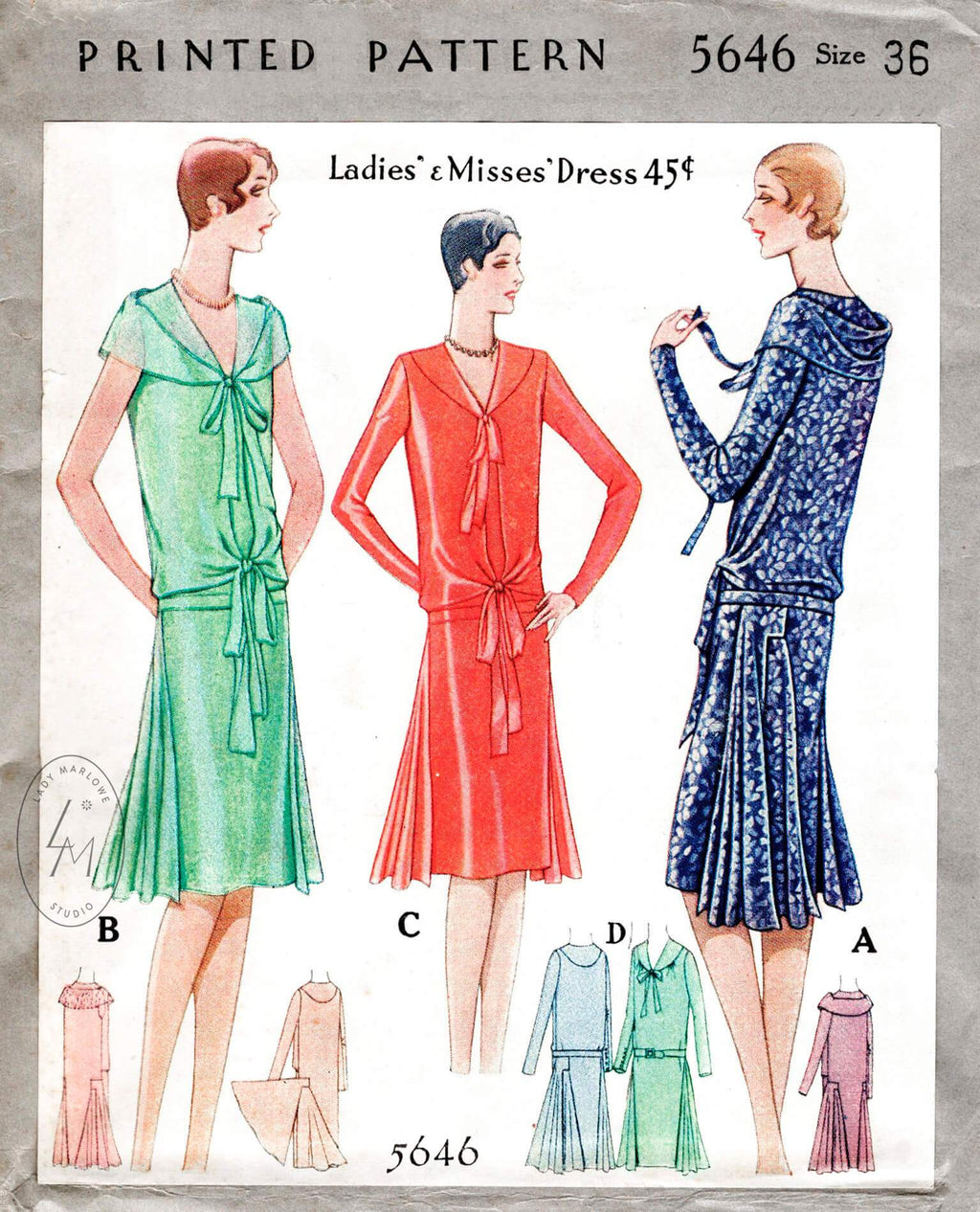 1929 flapper dress