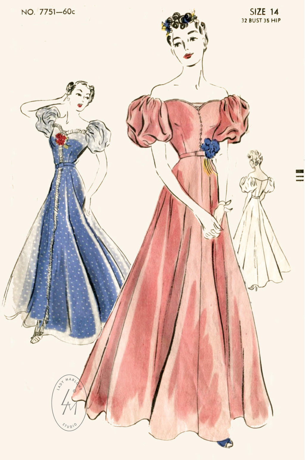 1940's evening gowns