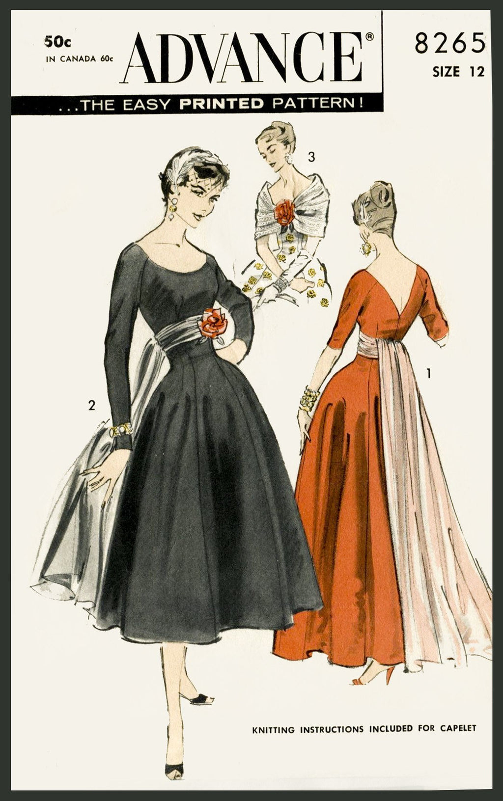 1950's evening gown patterns